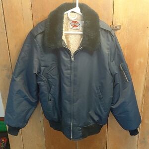DICKIES MADE IN THE USA SIZE LARGE Blue Bomber Jacket